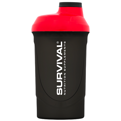 Šejkr Survival - 600 ml (černo-červený) - černo-červený - 600 ml