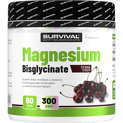 Magnesium Bisglycinate - 300 g, mango-pomeranč