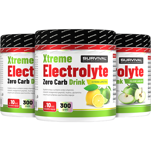 Xtreme Electrolyte Zero Carb Drink - akce 2+1 zdarma