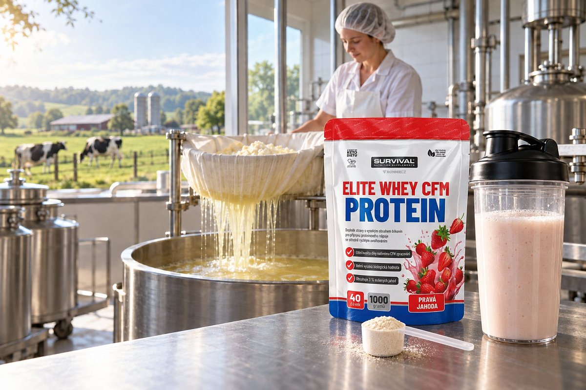 Syrovátkový protein: cesta od mléčné farmy až po tvůj shaker