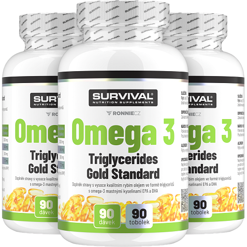 Omega 3 Triglycerides Gold Standard - akce 2+1 zdarma