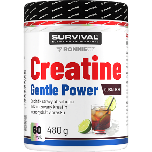 Creatine Monohydrate Gentle Power - 480 g, cola-citron (cuba libre)