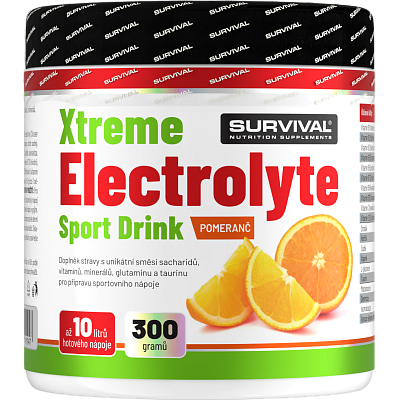 Xtreme Electrolyte Sport Drink - 300 g, pomeranč