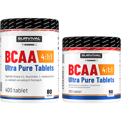 BCAA 4:1:1 Ultra Pure Tablets - akce 400 tbl + 250 tbl zdarma