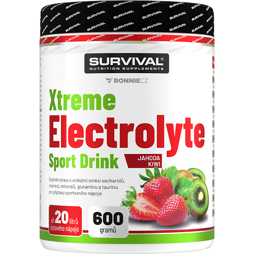 Xtreme Electrolyte Sport Drink - 600 g, jahoda-kiwi