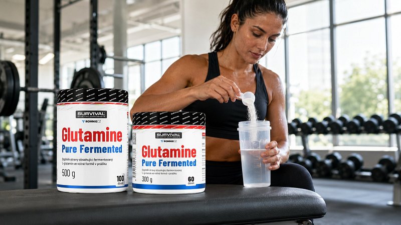 Glutamin: aminokyselina, na kterou tělo sáhne první, když je toho na něj příliš