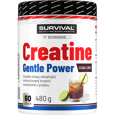Creatine Monohydrate Gentle Power - 480 g, cola-citron (cuba libre)