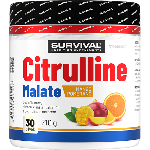 Citrulline Malate - 525 g, mango-pomeranč