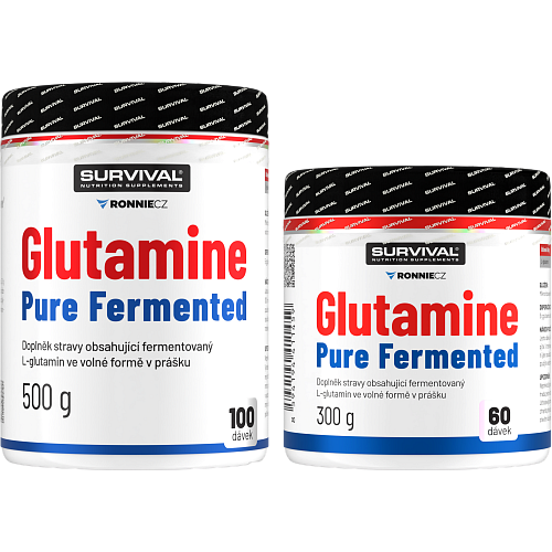 Glutamine Pure Fermented - akce 500 g + 300 g zdarma