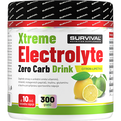 Xtreme Electrolyte Zero Carb Drink - 300 g, citron-limetka