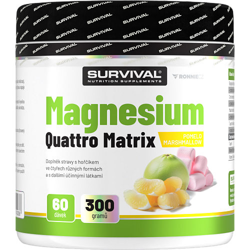 Magnesium Quattro Matrix - 300 g, pomelo-marshmallow