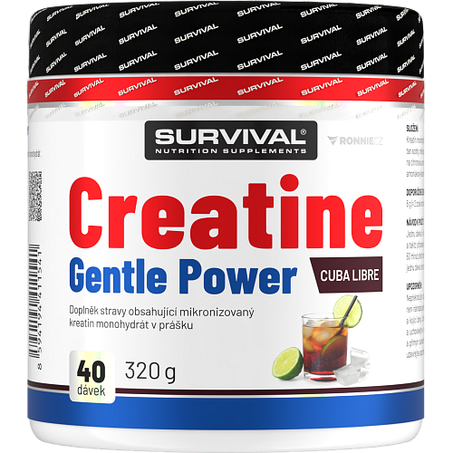 Creatine Monohydrate Gentle Power - 320 g, cola-citron (cuba libre)