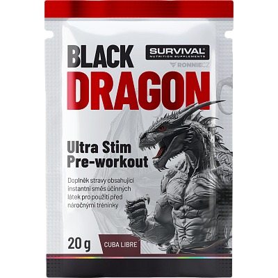 Black Dragon Ultra Stim Pre-workout - sáček - 20 g, cola-citron (cuba libre)