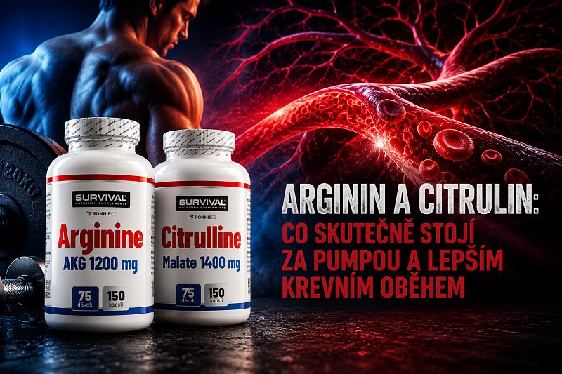 Arginin a citrulin: co skutečně stojí za pumpou a lepším krevním oběhem