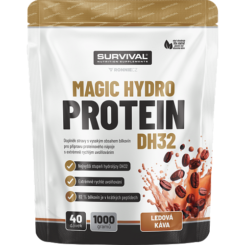 Magic Hydro Protein DH32 - 1000 g, ledová káva