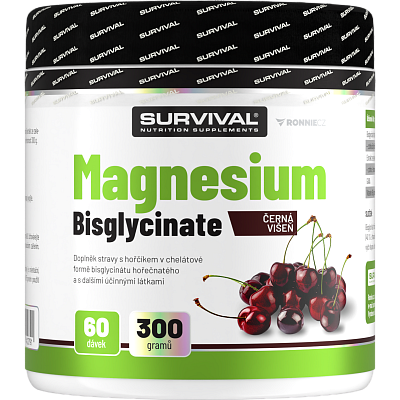Magnesium Bisglycinate - 300 g, mango-pomeranč