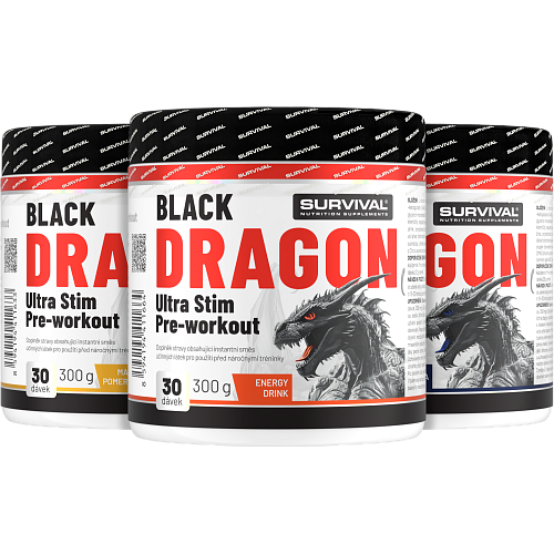 Black Dragon Ultra Stim Pre-workout - akce 2+1 zdarma
