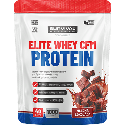 Elite Whey CFM Protein - 1000 g, mléčná čokoláda