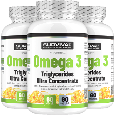 Omega 3 Triglycerides Ultra Concentrate - akce 2+1 zdarma