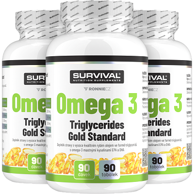 Omega 3 Triglycerides Gold Standard - akce 2+1 zdarma