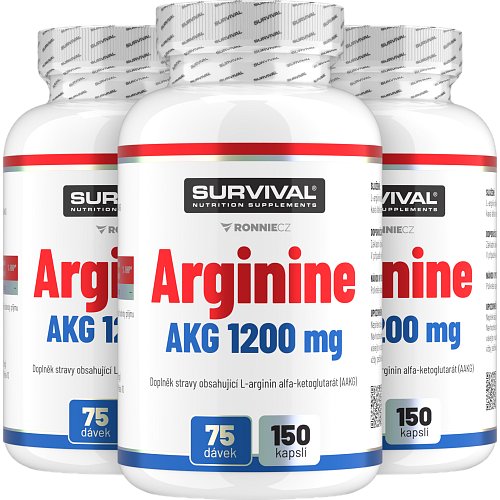 Arginine AKG 1200 mg - akce 2+1 zdarma
