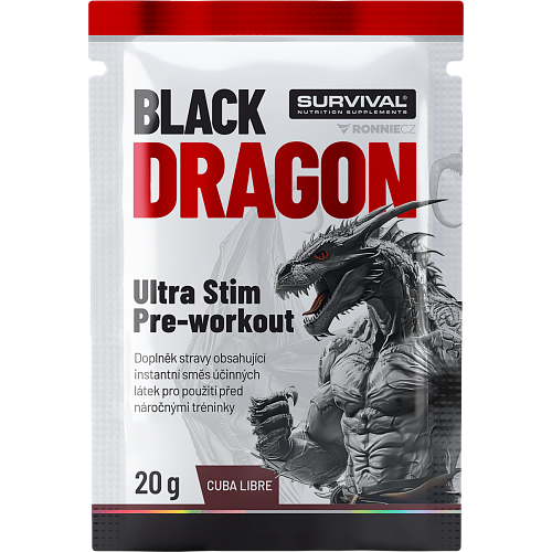 Black Dragon Ultra Stim Pre-workout - sáček - 20 g, ostružina