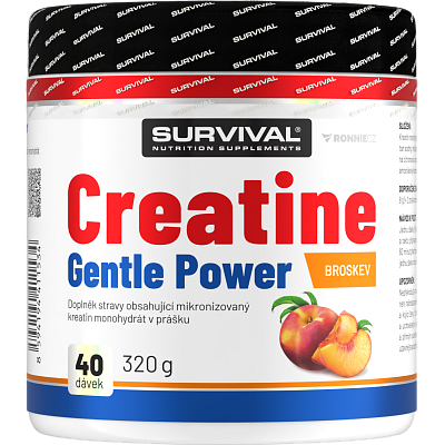 Creatine Monohydrate Gentle Power - 320 g, broskev