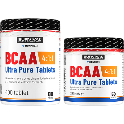 BCAA 4:1:1 Ultra Pure Tablets - akce 400 tbl + 250 tbl zdarma