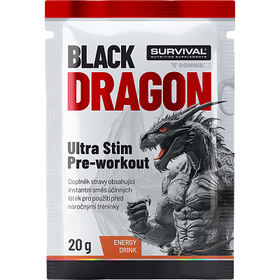 Black Dragon Ultra Stim Pre-workout - sáček - 20 g, energy drink