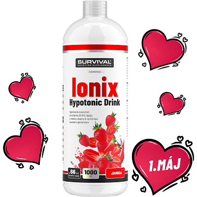 Ionix Hypotonic Drink - 1000 ml, jahoda