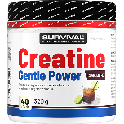 Creatine Monohydrate Gentle Power - 320 g, cola-citron (cuba libre)