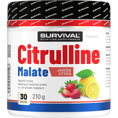 Citrulline Malate - 210 g, jahoda-citron