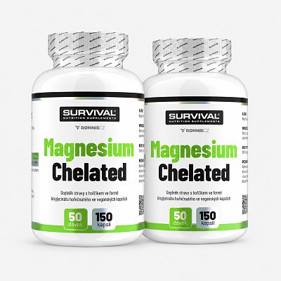 Dvojbalení Magnesium Chelated - 2x 150 kapslí