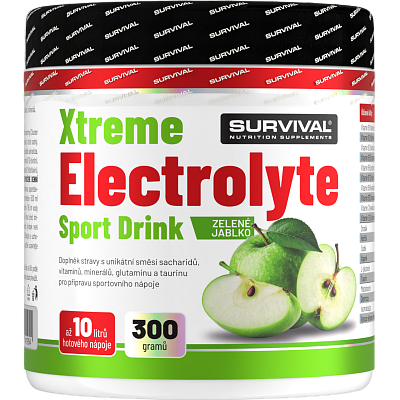 Xtreme Electrolyte Sport Drink - 300 g, zelené jablko