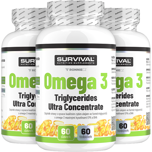 Omega 3 Triglycerides Ultra Concentrate - akce 2+1 zdarma