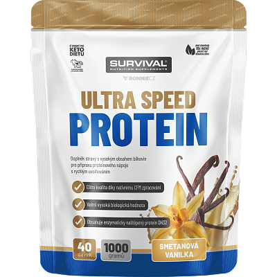 Ultra Speed Protein - 1000 g, smetanová vanilka