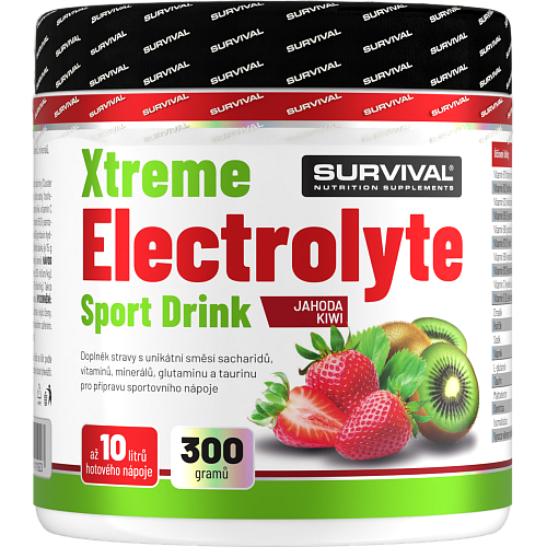 Xtreme Electrolyte Sport Drink - 300 g, jahoda-kiwi