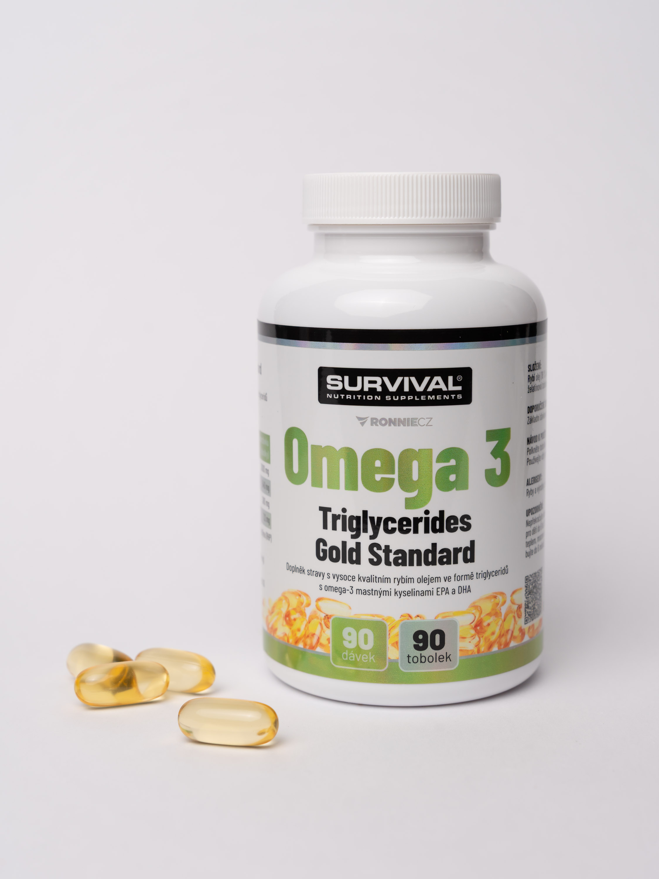 Omega 3 Triglycerides Gold Standard, tobolky s rybím olejem