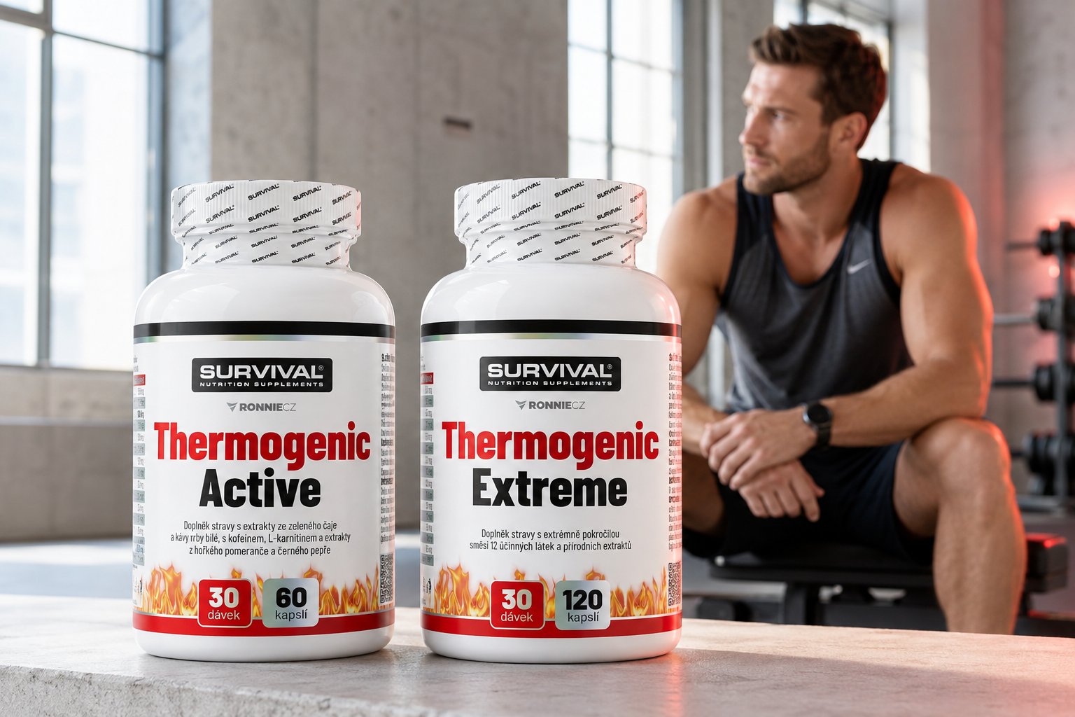 Thermogenic Active vs Thermogenic Extreme: jak vybrat spalovač podle cíle a citlivosti na kofein