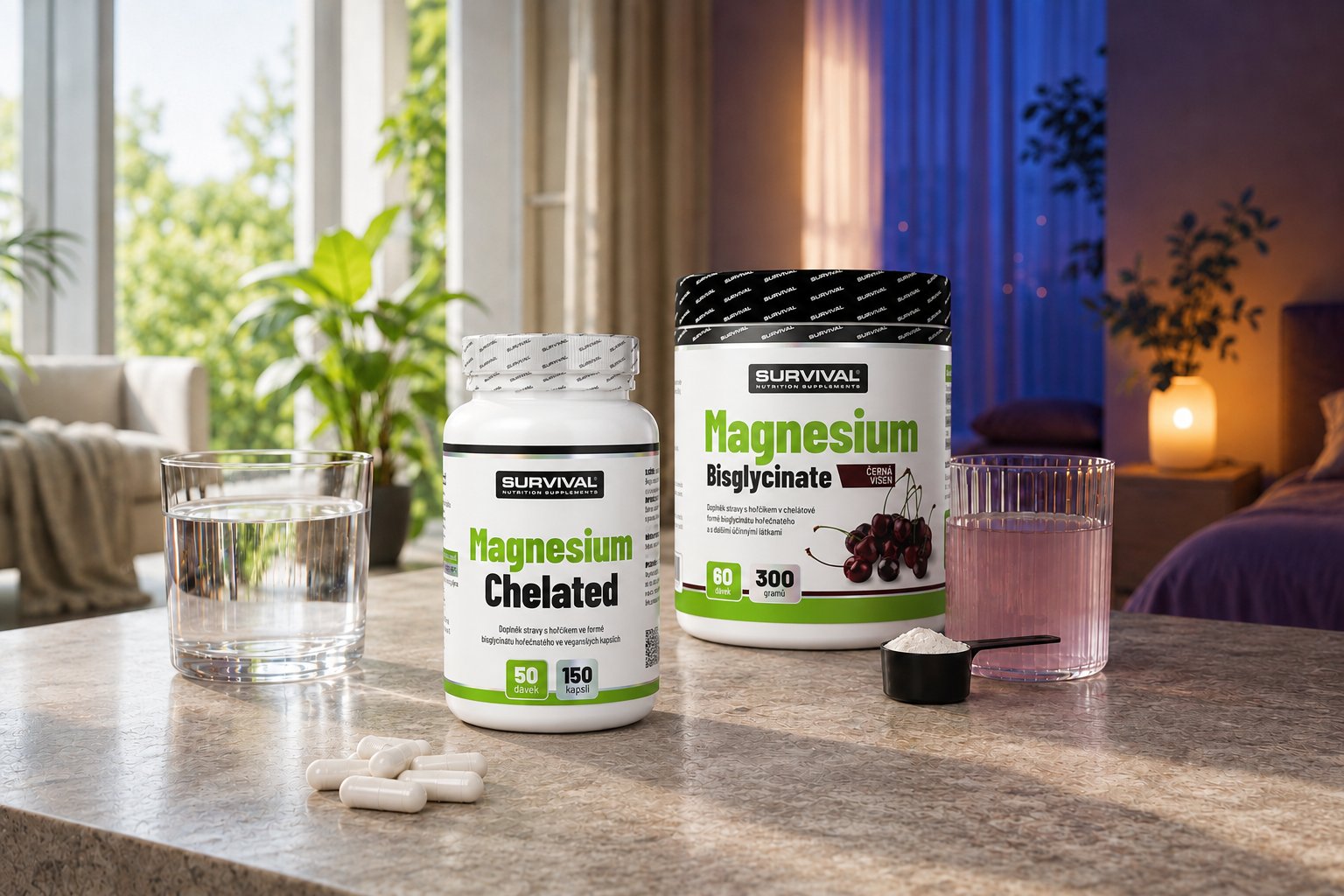 Magnesium Chelated vs Magnesium Bisglycinate: jaký hořčík vybrat