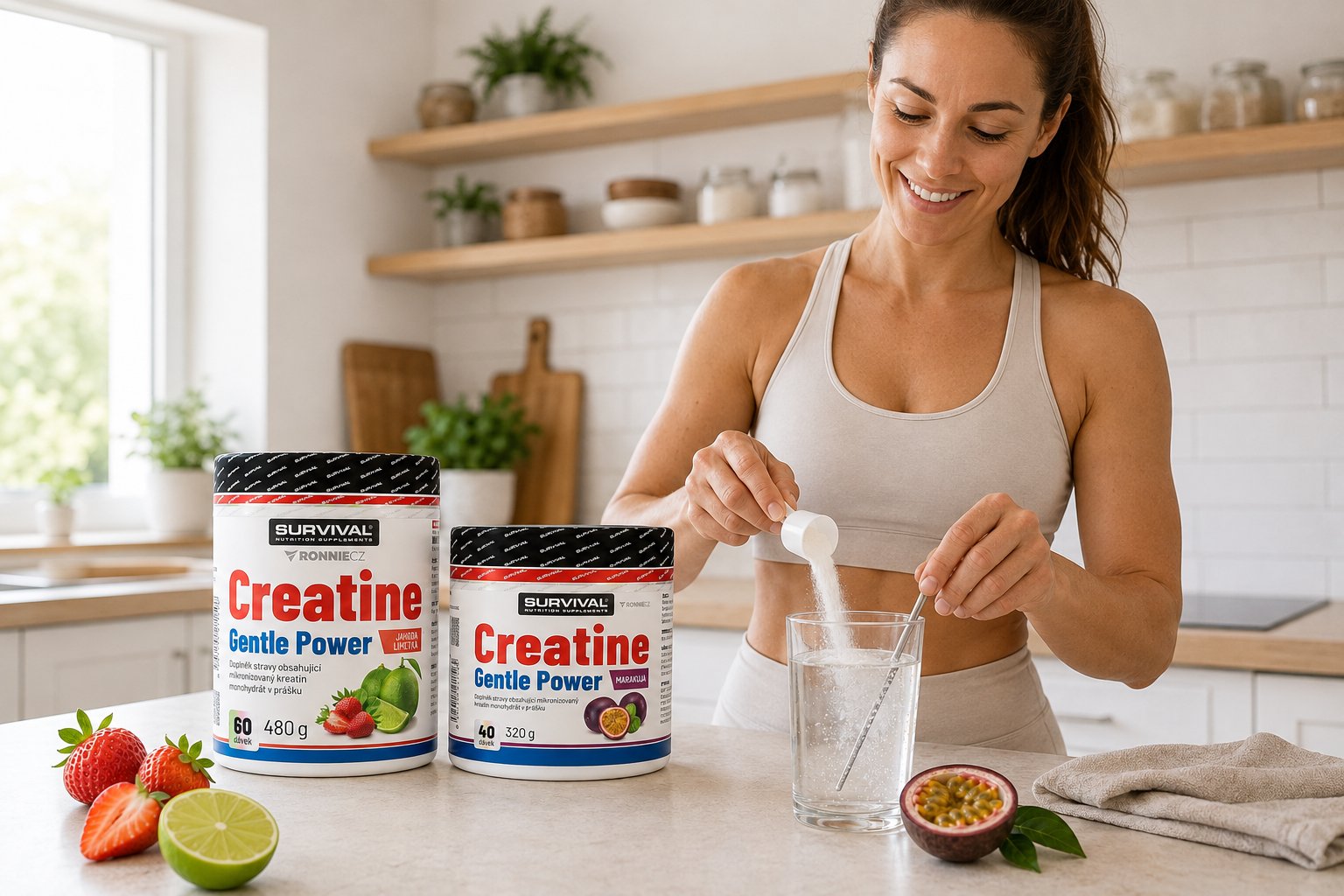 Creatine Monohydrate Gentle Power: šetrná forma kreatinu bez nadýmání
