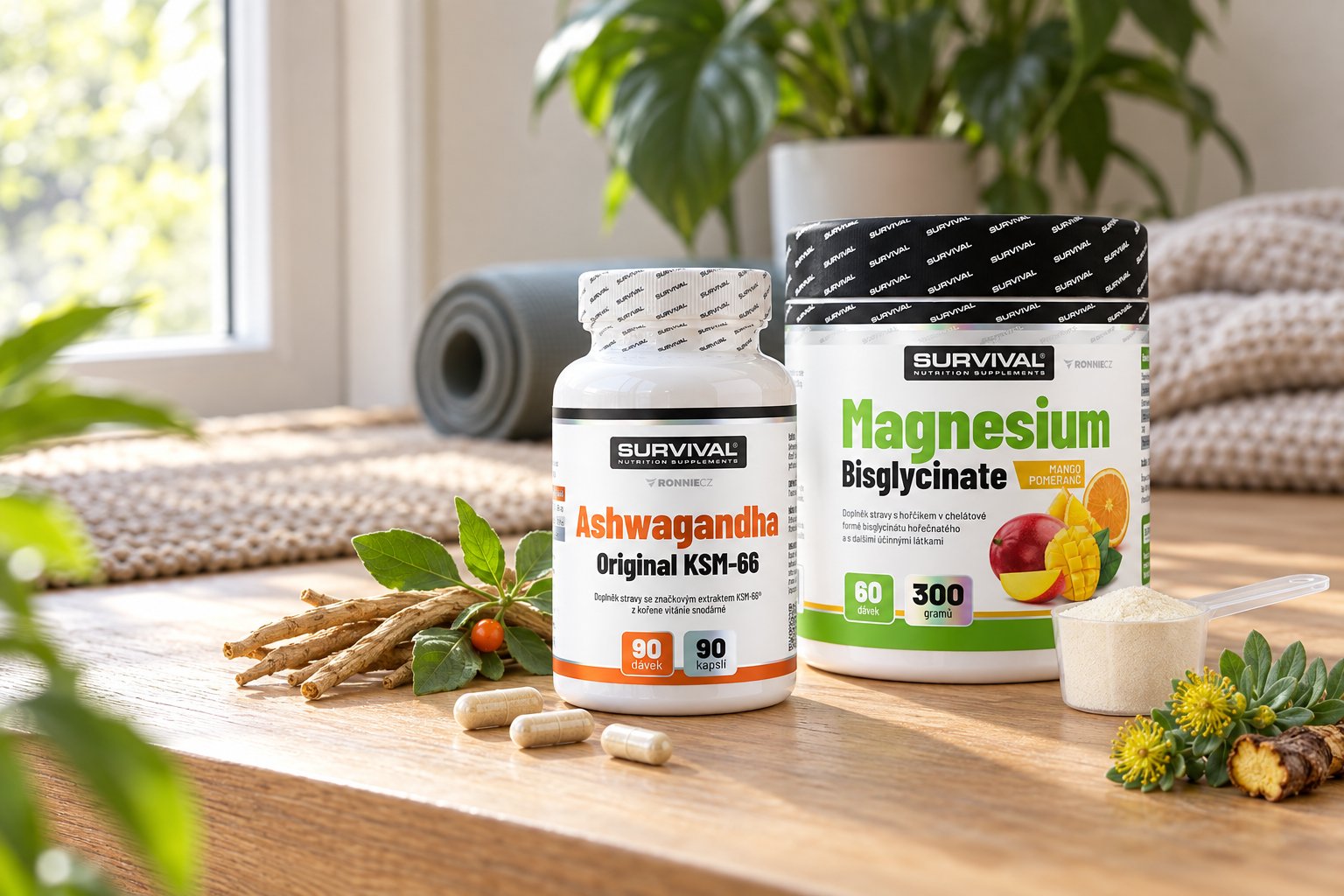 Adaptogeny a stres: ashwagandha, rhodiola a jejich role v regeneraci