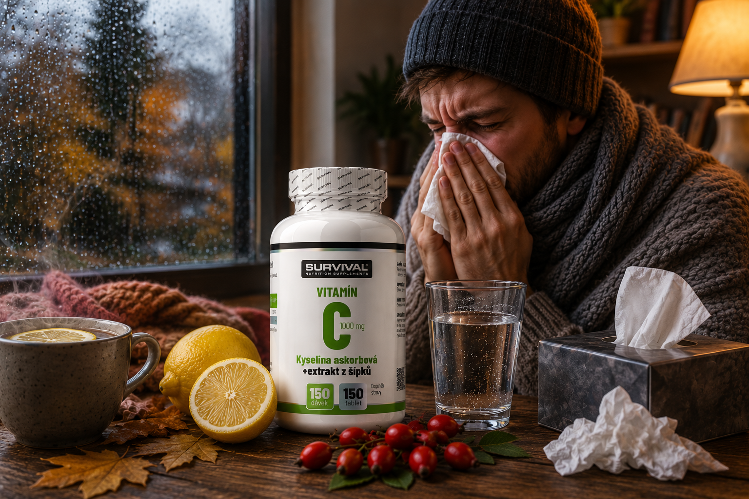 Vitamín C: víc než jen „na nachlazení" — role v kolagenu, imunitě a železe