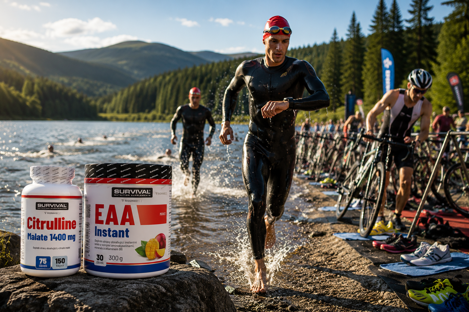 Outdoor vytrvalostní sporty v létě: suplementace na běh, kolo a triatlon