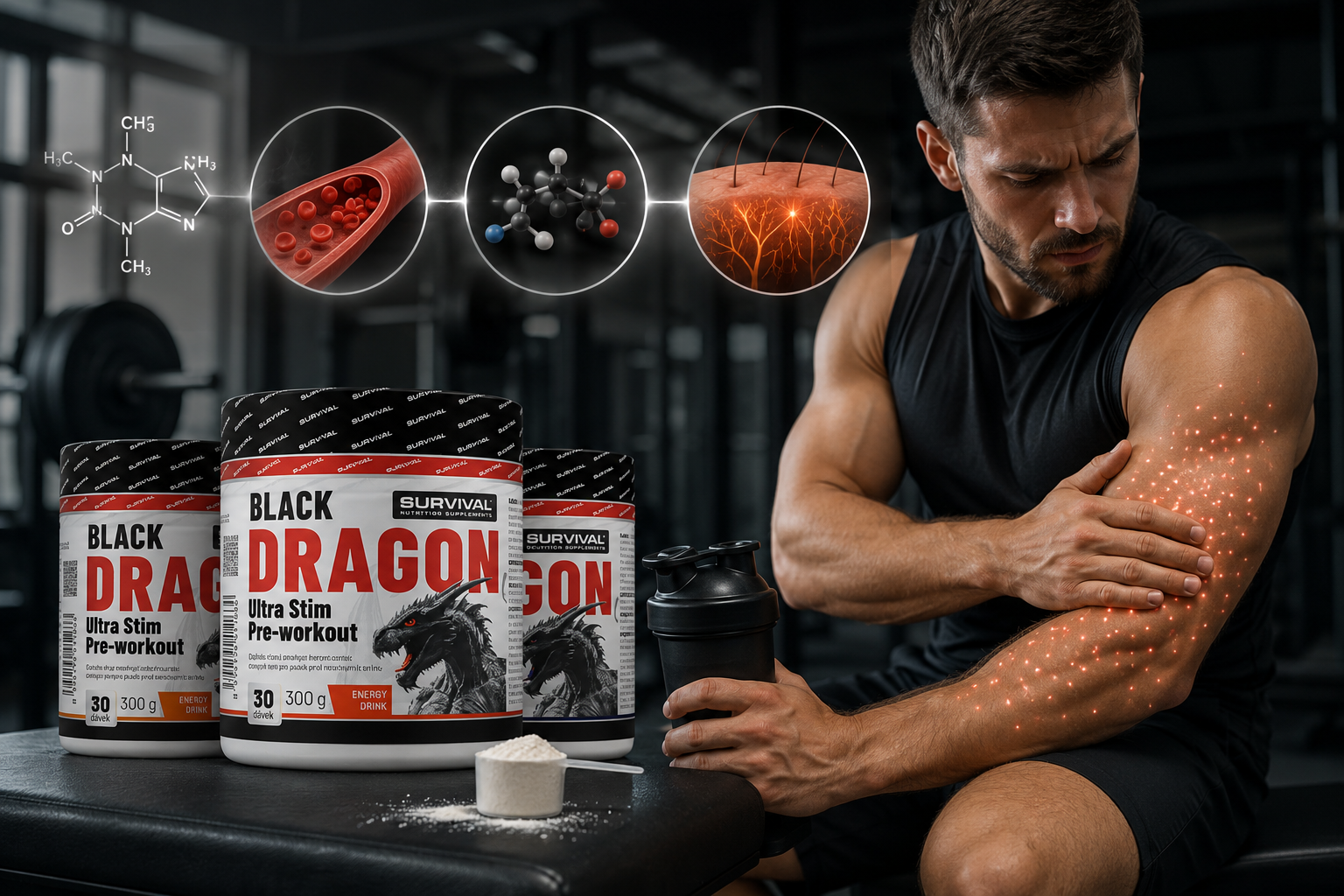 Pre-workout suplementy: co se skutečně děje v těle po kofeinu, nitrátech a beta-alaninu
