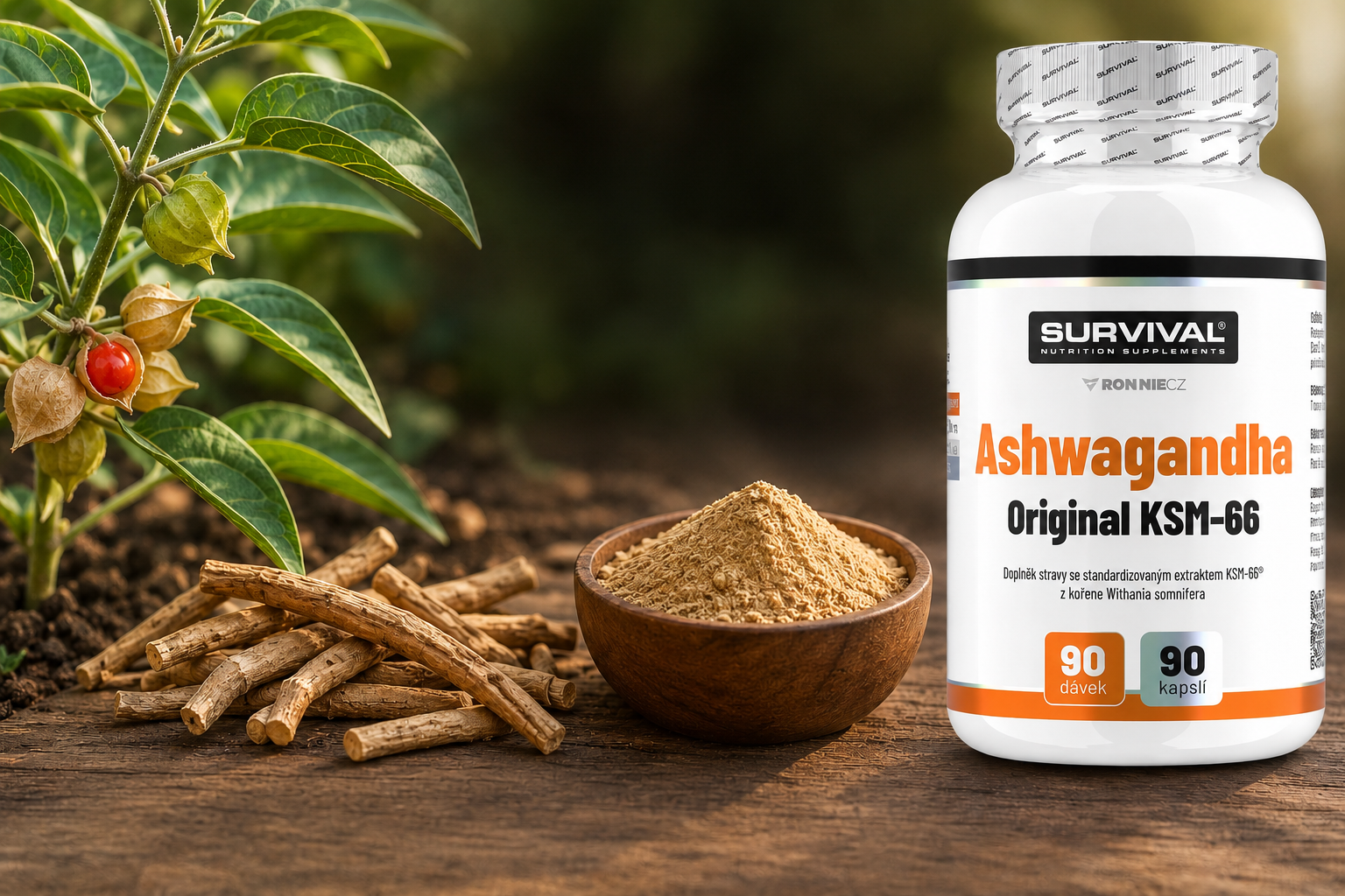 Ashwagandha: ajurvédský adaptogen proti stresu, kortizolu a únavě