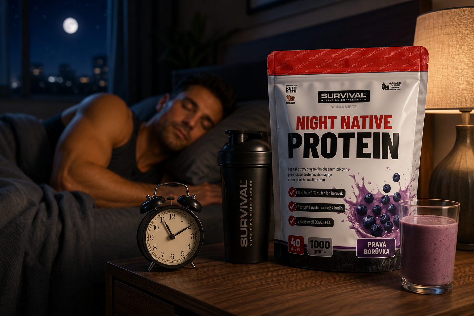 Night Native Protein: proč vaše svaly potřebují bílkoviny i přes noc